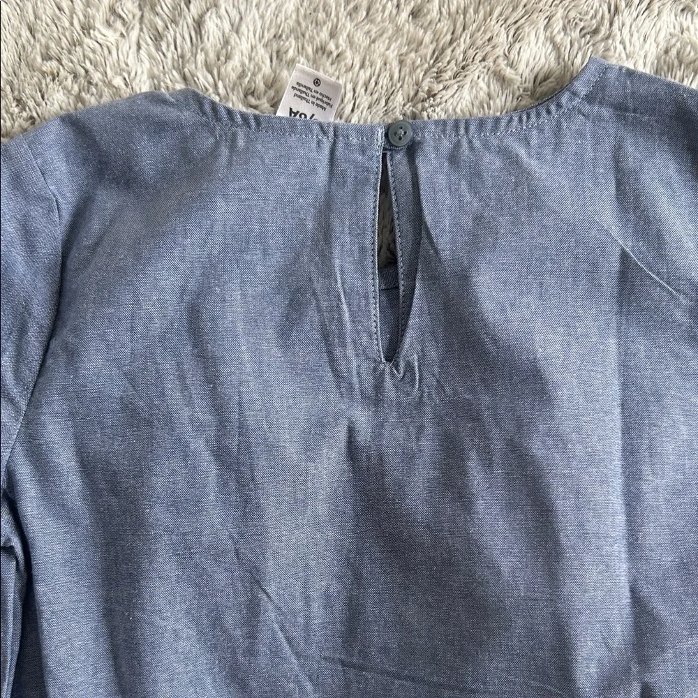 Carters Kids Blue Ruffle Blouse size 8